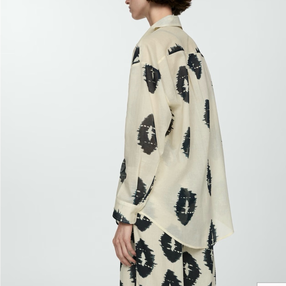 Mango Semi Transparent Shirt - Picture 3 of 7